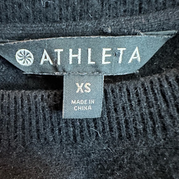 Athleta Wool and Cashmere Sweater Black XS - Picture 4 of 5